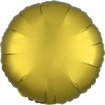 BALON FOLIOWY 18" ZŁOTY OKRĄGŁY KOŁO
