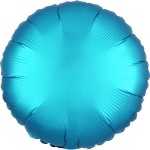 BALON FOLIOWY 18" JASNO NIEBIESKI KOŁO