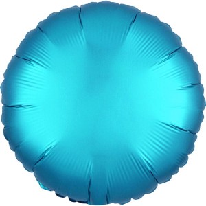 BALON FOLIOWY 18" JASNO NIEBIESKI KOŁO