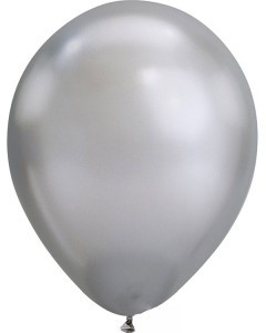 BALONY LATEKSOWE 12" CHROMOWANE SREBRNE 5SZT