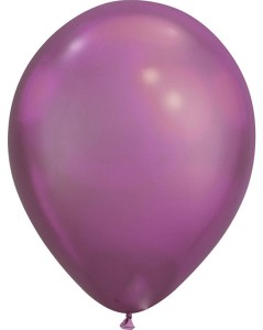 BALONY LATEKSOWE 12" CHROMOWANE RÓŻOWE 6SZT