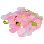 KONFETTI PAPIEROWE MIX RÓŻOWO-BIAŁO-ZŁOTE