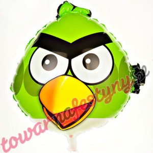BALON 18" GŁOWA ANGRY BIRDS ZIELONA