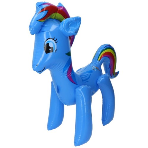 zabawka dmuchana pony niebieski