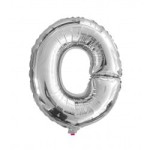 BALON 100CM LITERKA SREBRNA O