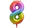 Balon foliowy cyfra 8