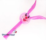 PAŁKA DMUCHANA GŁOWA KRÓLIKA RÓŻOWA 124CM