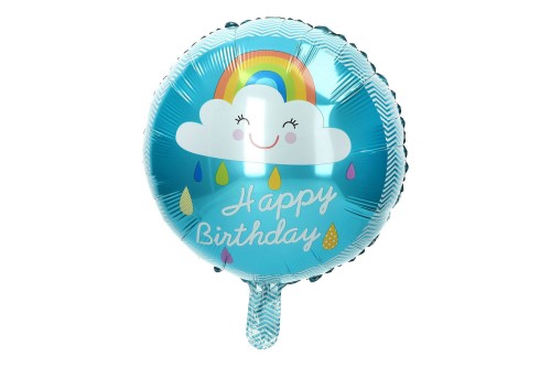 balon 18" tecza niebieska