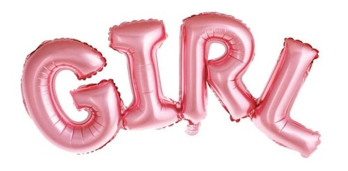 Balon foliowy napis girl