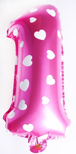 balon cyfra 1