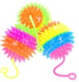Piłeczka  jojo świecąca jeżyk 12 szt