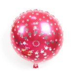 BALON 18" W GWIAZDKI CZERWONY
