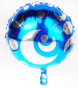 BALON 18" NIEBIESKI Z KSIĘŻYCEM