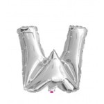 BALON 100CM LITERKA SREBRNA W