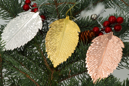 liść dekoracyjny podłużny metalowy