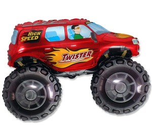 BALON HISZPAŃSKI 24" TWISTER MONSTER TRUCK CZERWONY