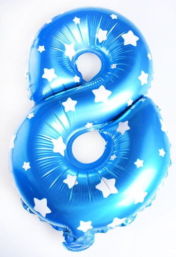 Balon foliowy cyfra 8