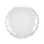 BALON 18" KOŁO PASTELOWE BIAŁE