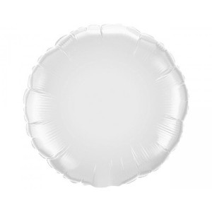 BALON 18" KOŁO PASTELOWE BIAŁE