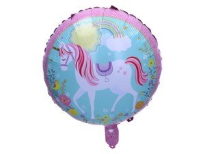 BALON 18" KONIK TĘCZOWY JEDNOROŻEC UNICORN