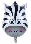 BALON 22" ZEBRA GŁOWA ZEBRY