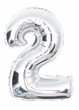 Balon foliowy cyfra 2