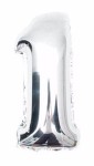 BALON 40CM CYFRA SREBRNA 1