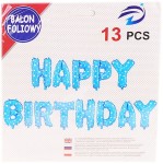 BALON NAPIS HAPPY BIRTHDAY C1A NIEBIESKI