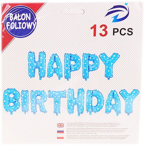 Balon foliowy napis happy