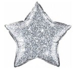 BALON 18" GWIAZDA HOLOGRAFICZNA SREBRNA