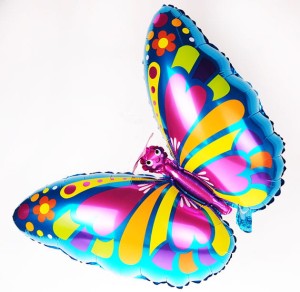 BALON 22" MOTYL NIEBIESKI