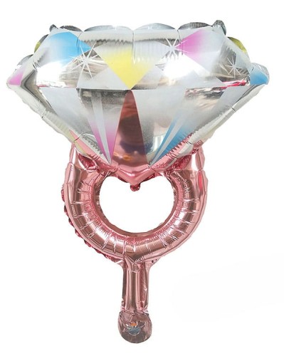 balon 22" pierścionek diament