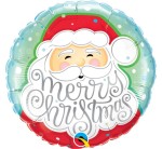 BALON 18" MIKOŁAJ ŚMIEJĄCY BOŻE NARODZENIE