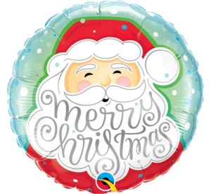 BALON 18" MIKOŁAJ ŚMIEJĄCY BOŻE NARODZENIE