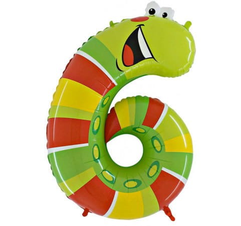 Balon foliowy cyfra 6