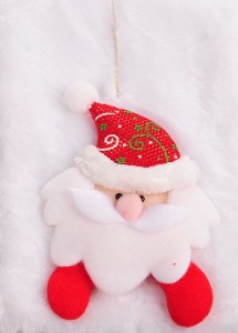 ŚLICZNY ZIMOWY SZALIK MIKOŁAJ, MIKOŁAJKI BIAŁY C1