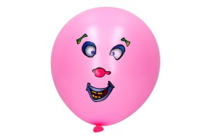 BALON LATEKSOWY Z NAKLEJAKMI MIX 10SZT