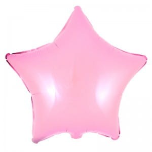 balon gwiazda rózowa 24"