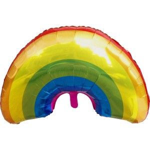 BALON 22" TĘCZA KOLOROWA DUŻA