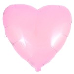 BALON 18" SERCE PASTELOWE RÓŻOWE