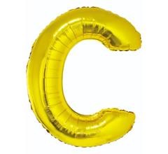 BALON 100CM LITERKA ZŁOTA C