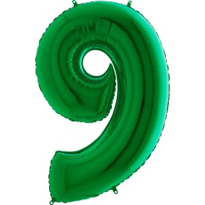 BALON 100CM CYFRA ZIELONA 9