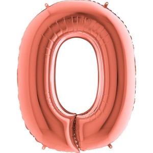 BALON 100CM LITERKA RÓŻOWE ZŁOTO O