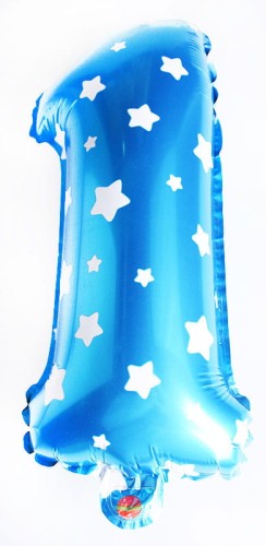 balon cyfra 1