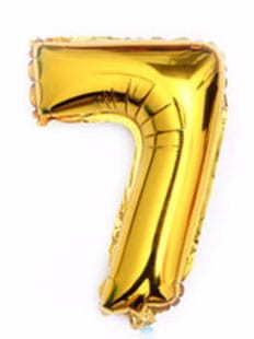 Balon foliowy cyfra"7"