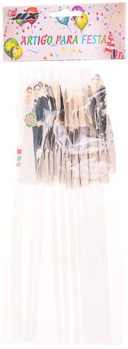 Słomki do napojów młoda para 12 szt