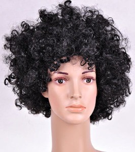 PERUKA AFRO LOKI WŁOSY KRĘCONE NA IMPREZĘ CZARNA