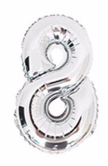 Balon foliowy cyfra"8"