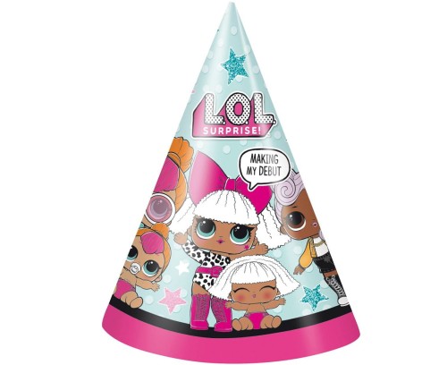 czapeczki papierowe lol