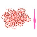 gumki loom band czerwono białe
